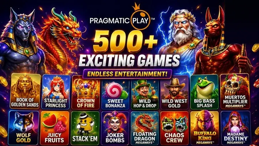 Juegos de Pragmatic Play como Sweet Bonanza, Big Bass Splash y Wolf Gold