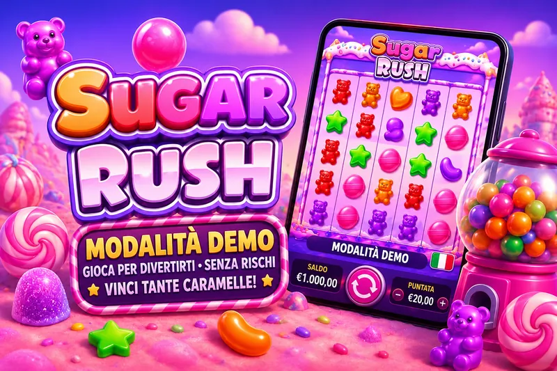 Sugar Rush in modalità demo in Italia con saldo virtuale